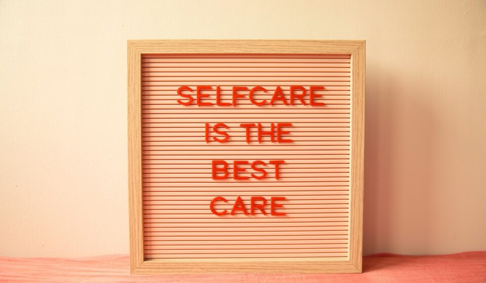 Simple sign on a wall with short text displayed
